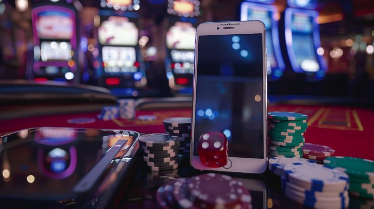 Mobile app interface showing live casino tables